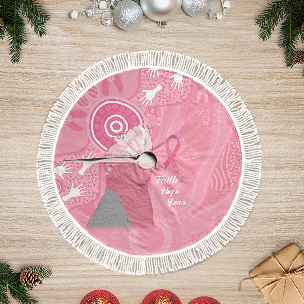 Australia Breast Cancer Support Tree Skirt Galah Faith Hope Love Pink Month