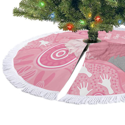 Australia Breast Cancer Support Tree Skirt Galah Faith Hope Love Pink Month