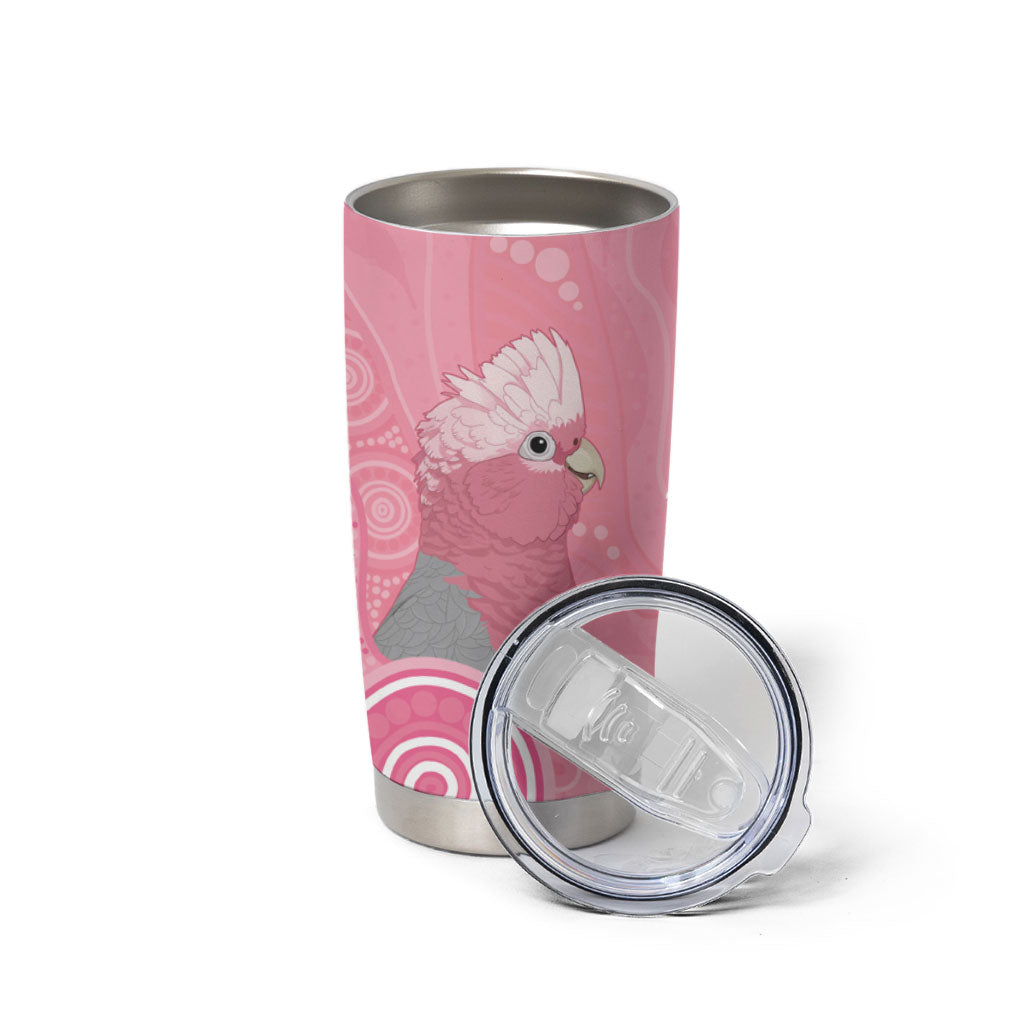 Australia Breast Cancer Support Tumbler Cup Galah Faith Hope Love Pink Month