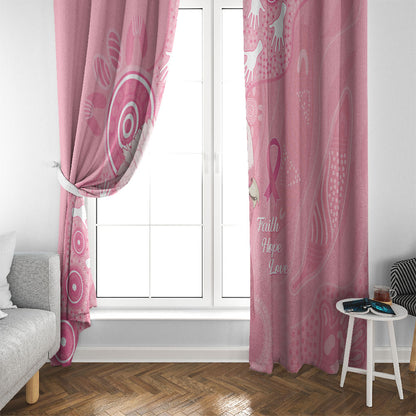 Australia Breast Cancer Support Window Curtain Galah Faith Hope Love Pink Month