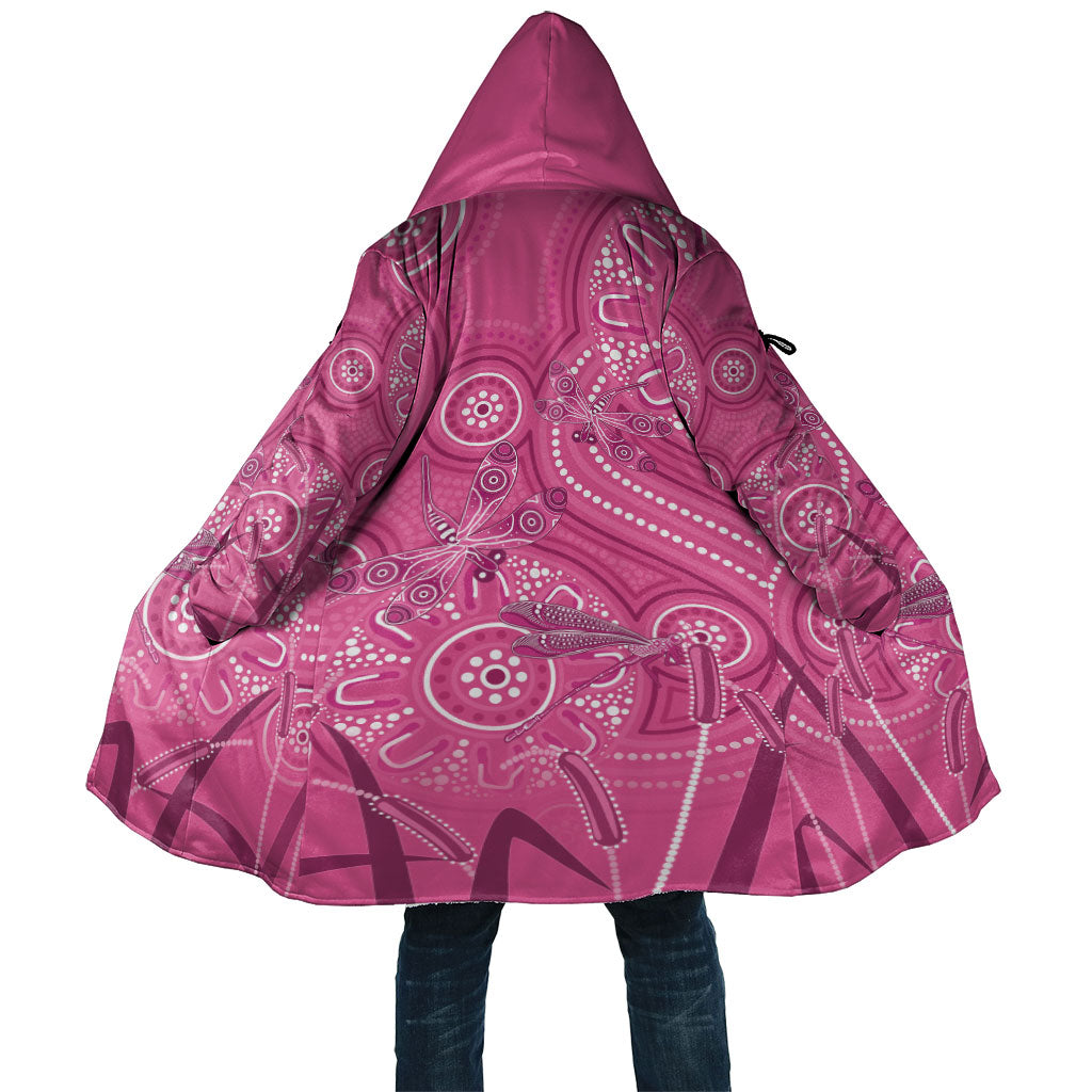 Australia Indigenous Pink Month Cloak Breast Cancer Aboriginal Dragonflies Ribbon