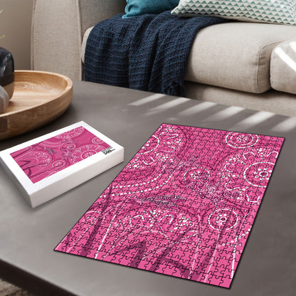Australia Indigenous Pink Month Puzzle Breast Cancer Aboriginal Dragonflies Ribbon