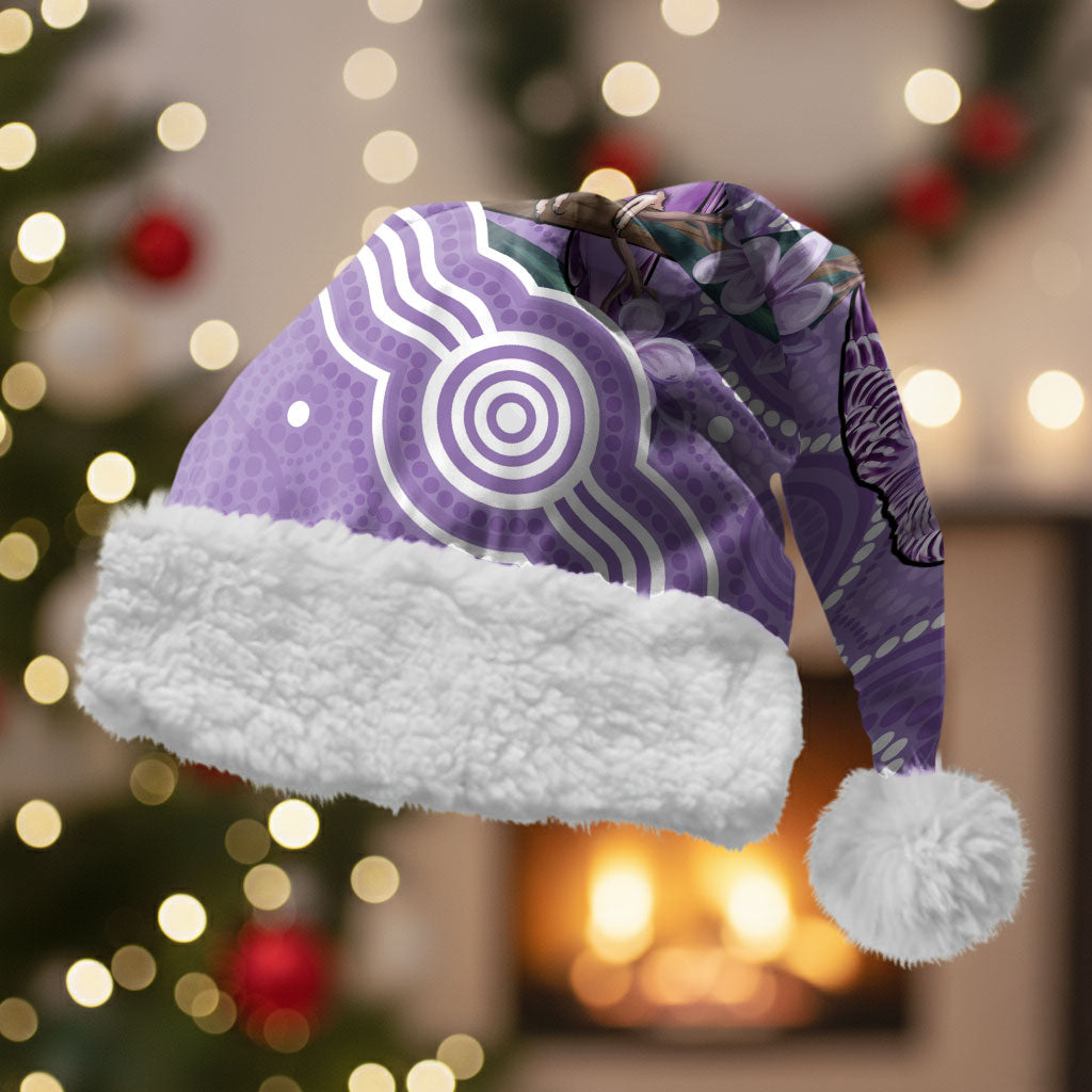 Australia Epilepsy Support Christmas Santa Hat Purple Budgerigar Plumeria Aboriginal