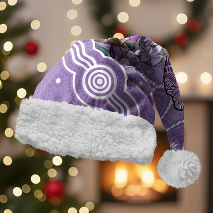 Australia Epilepsy Support Christmas Santa Hat Purple Budgerigar Plumeria Aboriginal