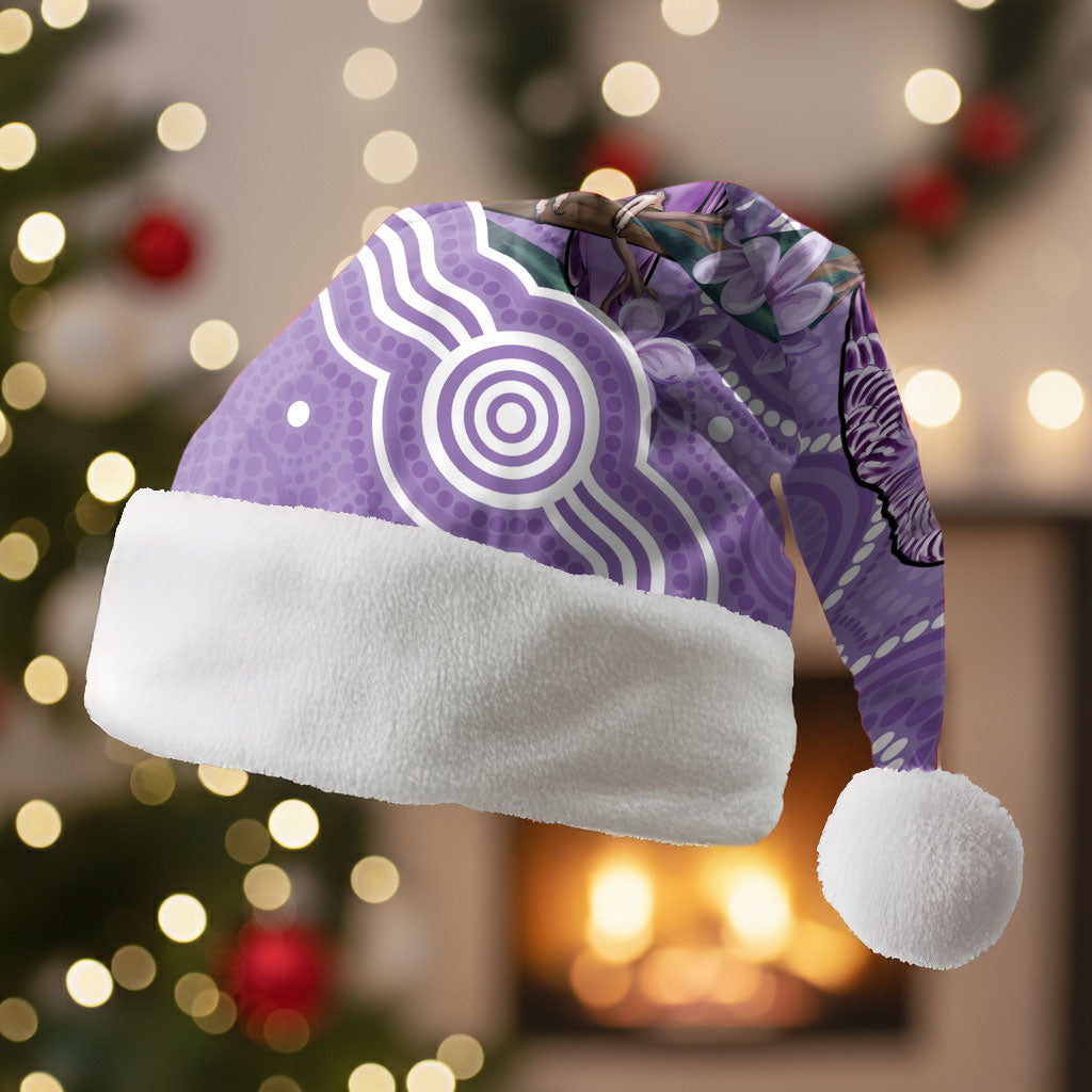 Australia Epilepsy Support Christmas Santa Hat Purple Budgerigar Plumeria Aboriginal