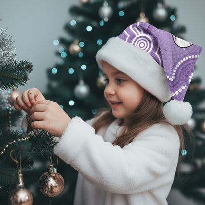 Australia Epilepsy Support Christmas Santa Hat Purple Budgerigar Plumeria Aboriginal