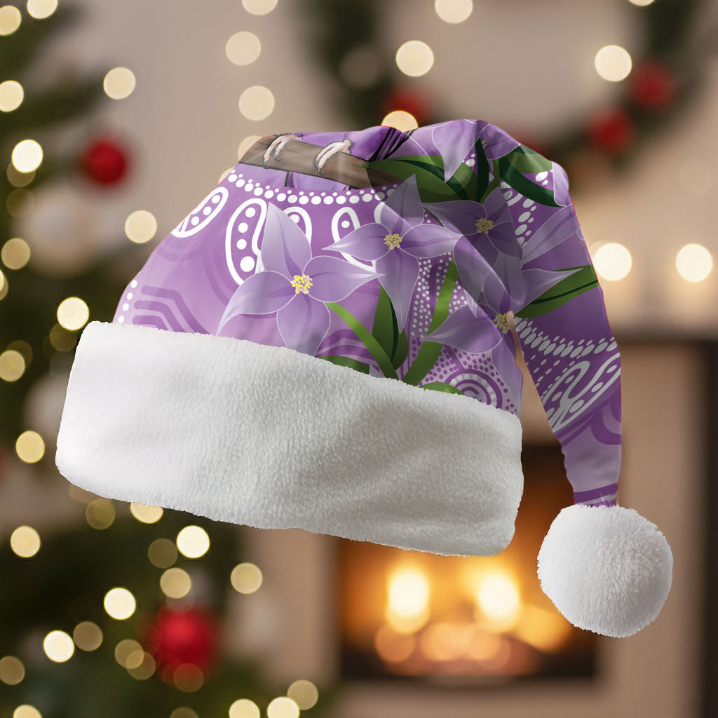 Epilepsy Support Budgerigar Australia Christmas Santa Hat Budgie Purple Ribbon Boronia Aboriginal