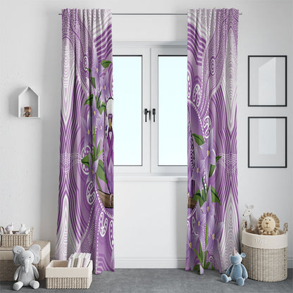 Epilepsy Support Budgerigar Australia Window Curtain Budgie Purple Ribbon Boronia Aboriginal