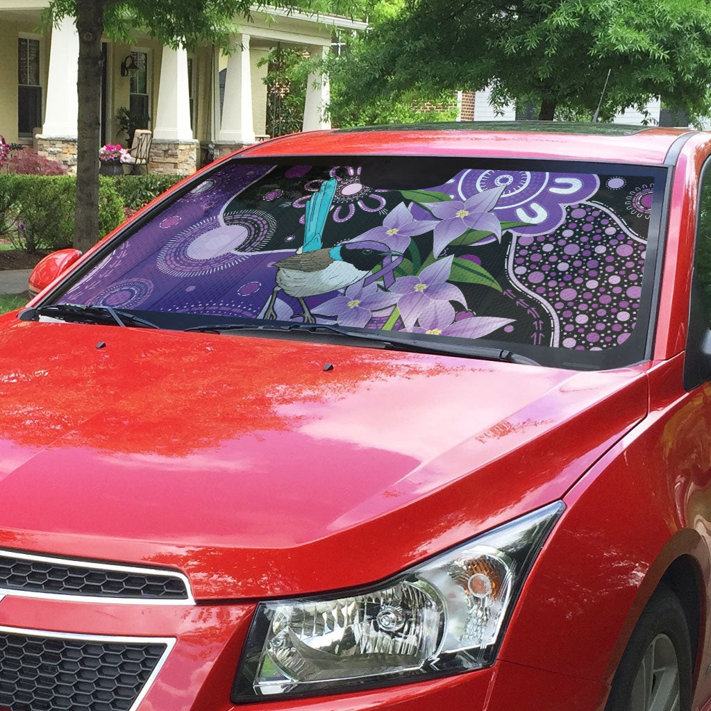 Australia Epilepsy Support Auto Sun Shade Purple-crowned Fairywren Boronia Aboriginal
