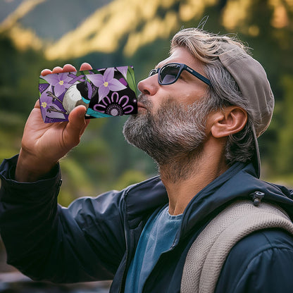 Australia Epilepsy Support 4 in 1 Can Cooler Tumbler Purple-crowned Fairywren Boronia Aboriginal