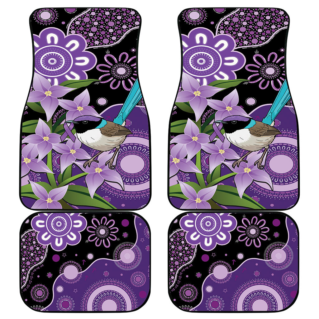 Australia Epilepsy Support Car Mats Purple-crowned Fairywren Boronia Aboriginal