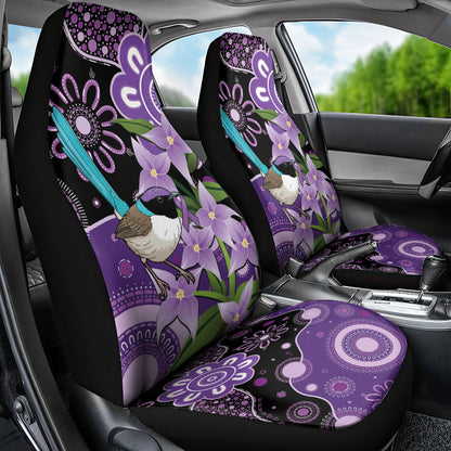 Australia Epilepsy Support Car Seat Cover Purple-crowned Fairywren Boronia Aboriginal