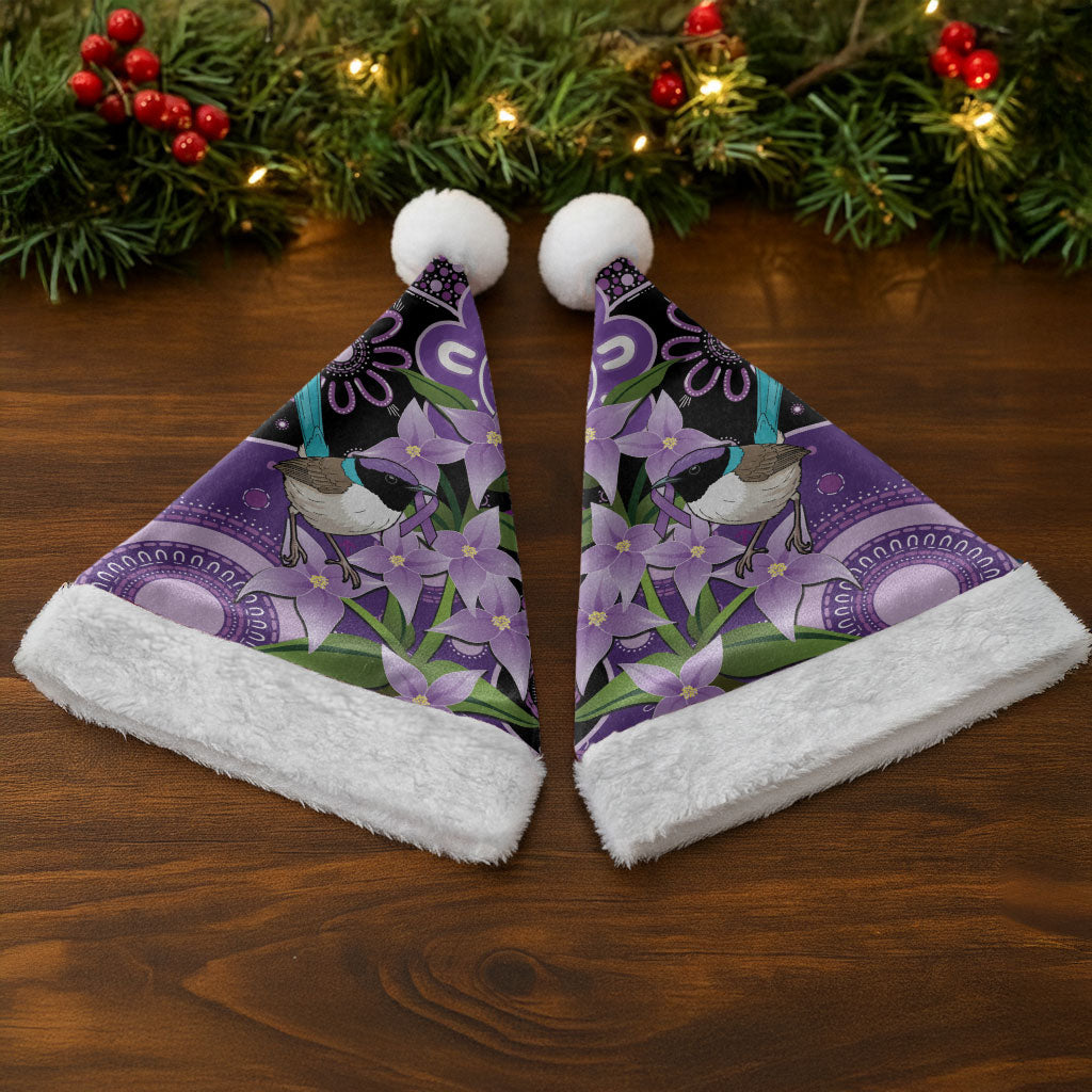 Australia Epilepsy Support Christmas Santa Hat Purple-crowned Fairywren Boronia Aboriginal