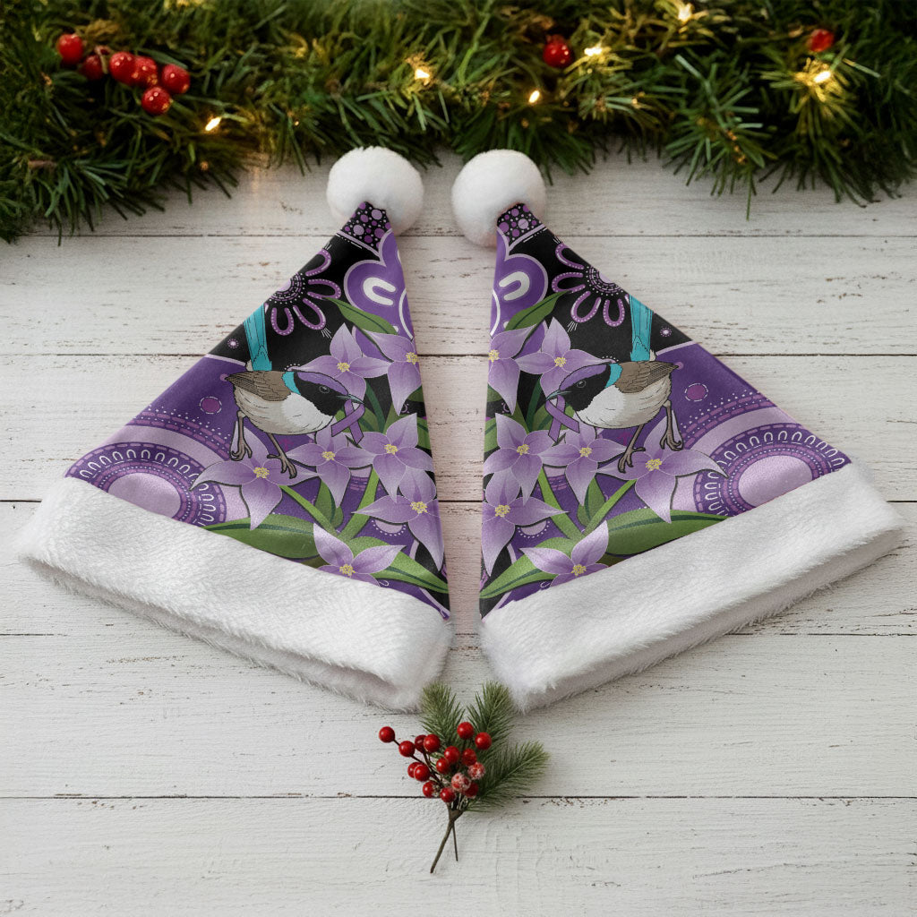 Australia Epilepsy Support Christmas Santa Hat Purple-crowned Fairywren Boronia Aboriginal