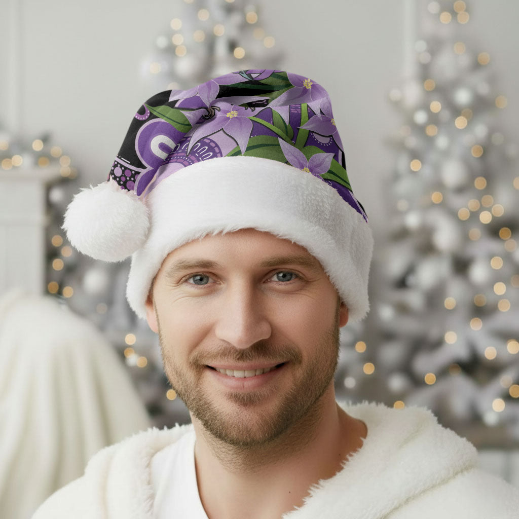 Australia Epilepsy Support Christmas Santa Hat Purple-crowned Fairywren Boronia Aboriginal