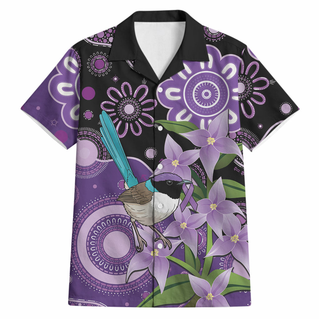 Australia Epilepsy Support Hawaiian Shirt Purple-crowned Fairywren Boronia Aboriginal