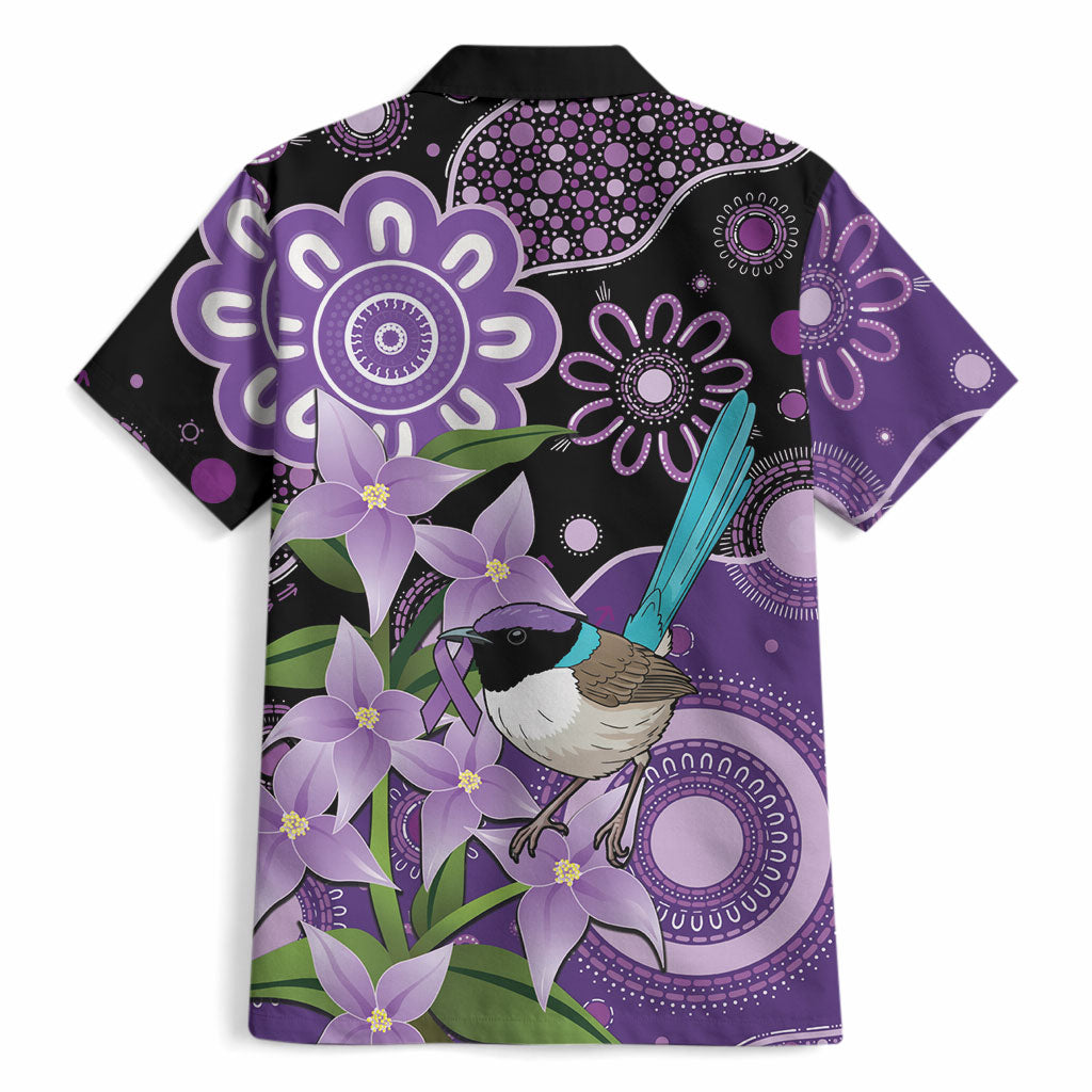 Australia Epilepsy Support Hawaiian Shirt Purple-crowned Fairywren Boronia Aboriginal