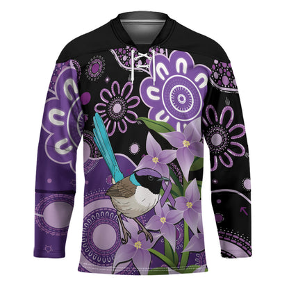 Australia Epilepsy Support Hockey Jersey Purple-crowned Fairywren Boronia Aboriginal