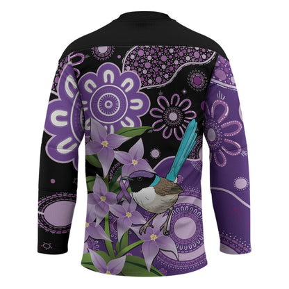 Australia Epilepsy Support Hockey Jersey Purple-crowned Fairywren Boronia Aboriginal