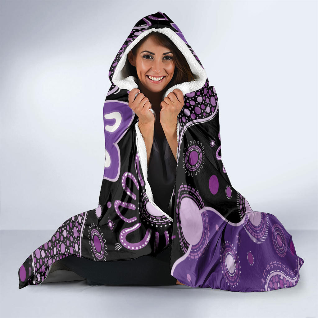 Australia Epilepsy Support Hooded Blanket Purple-crowned Fairywren Boronia Aboriginal