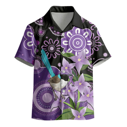 Australia Epilepsy Support Kid Hawaiian Shirt Purple-crowned Fairywren Boronia Aboriginal