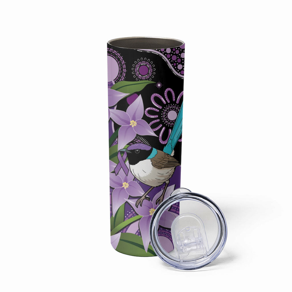 Australia Epilepsy Support Skinny Tumbler Purple-crowned Fairywren Boronia Aboriginal