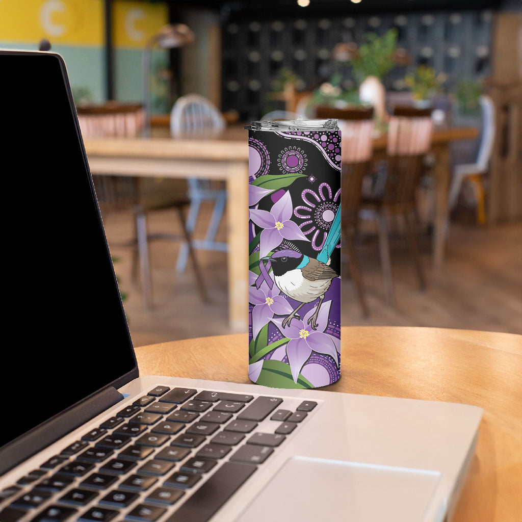 Australia Epilepsy Support Skinny Tumbler Purple-crowned Fairywren Boronia Aboriginal