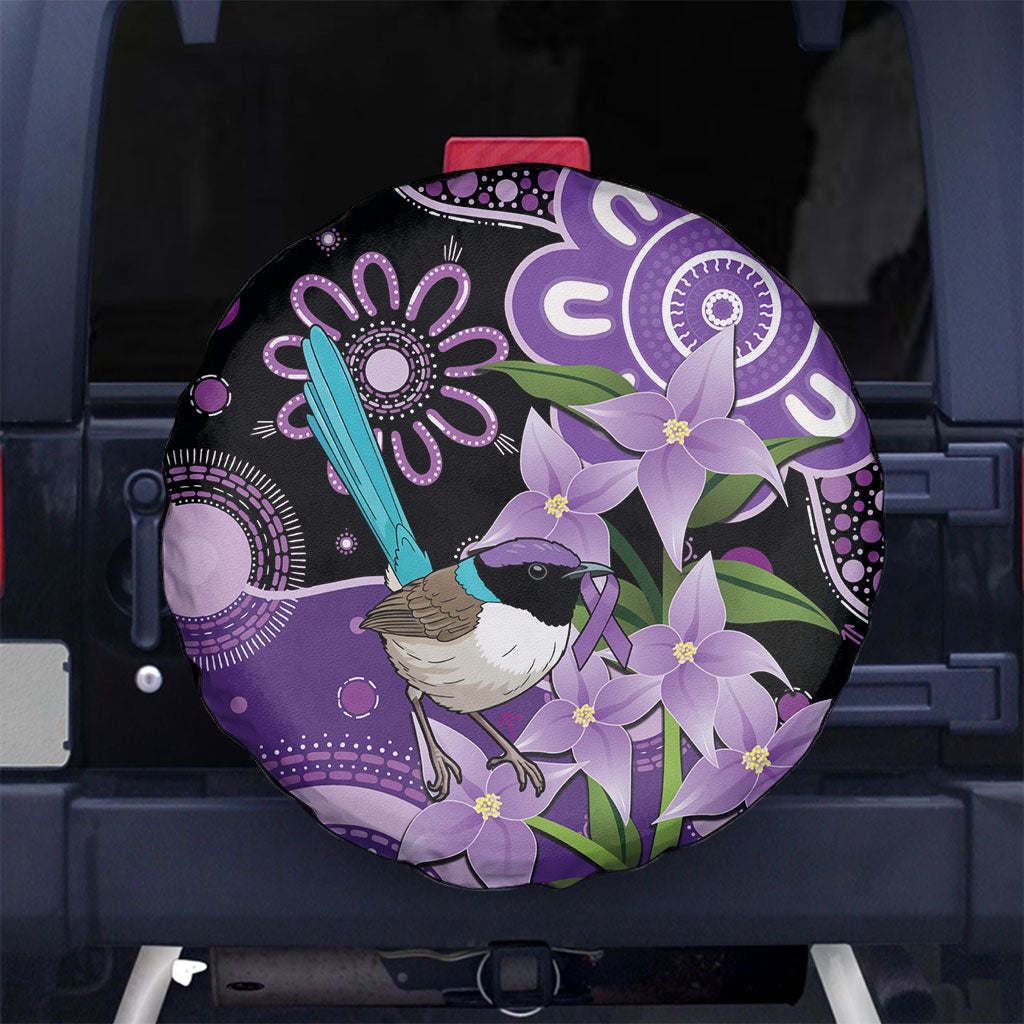 Australia Epilepsy Support Spare Tire Cover Purple-crowned Fairywren Boronia Aboriginal