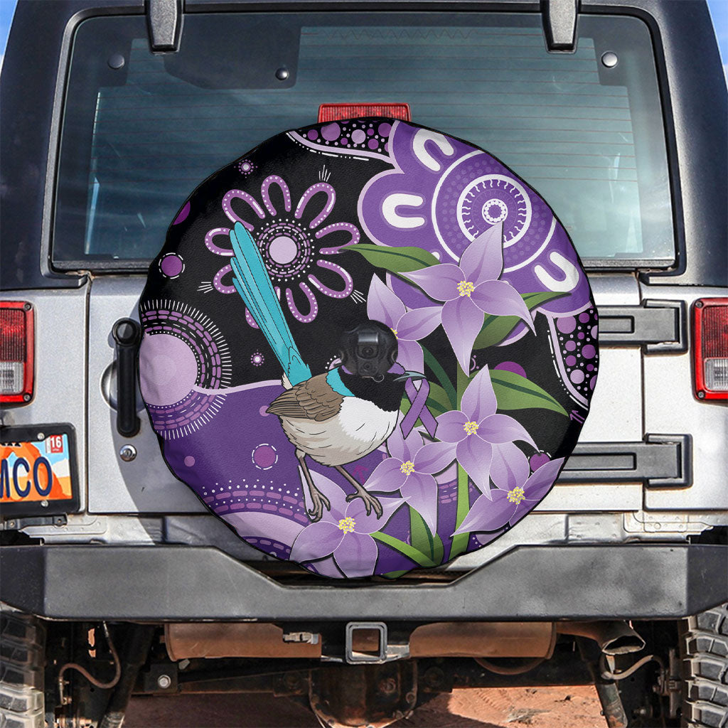 Australia Epilepsy Support Spare Tire Cover Purple-crowned Fairywren Boronia Aboriginal