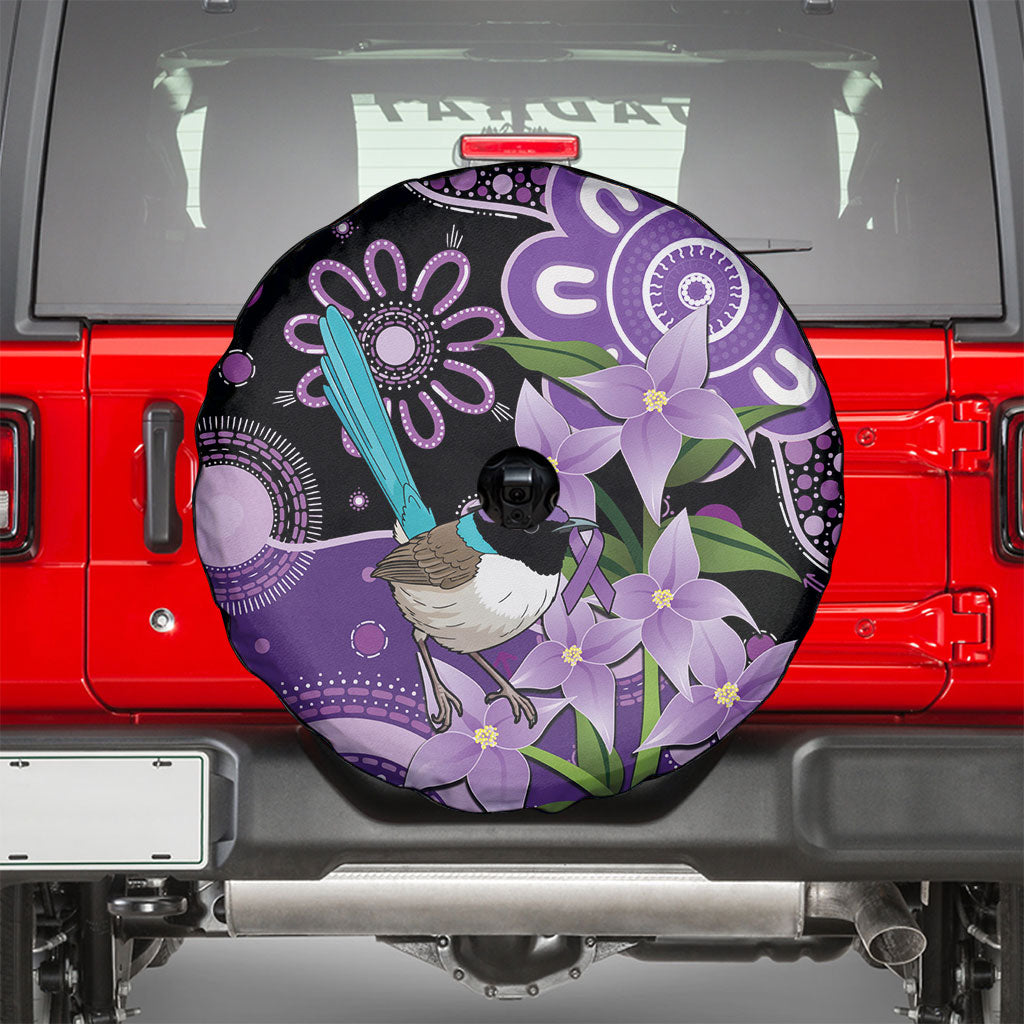 Australia Epilepsy Support Spare Tire Cover Purple-crowned Fairywren Boronia Aboriginal
