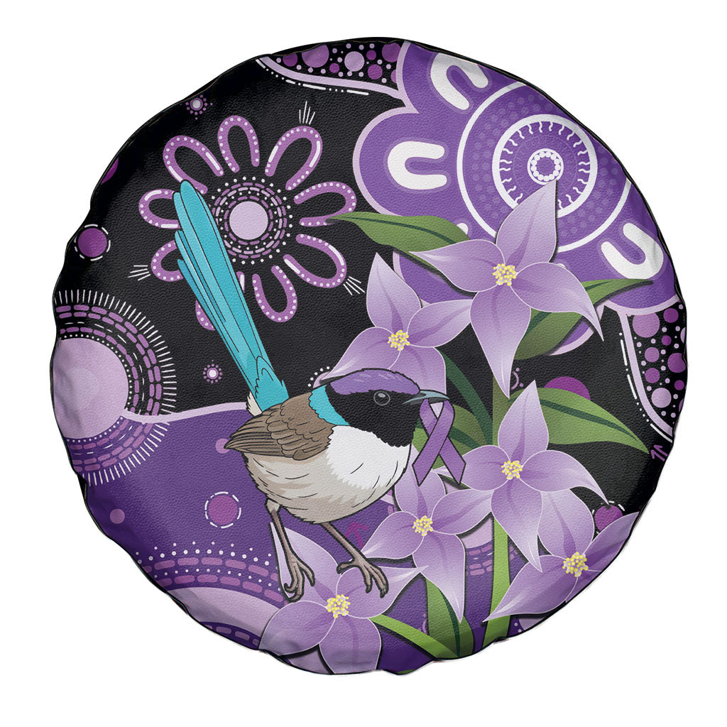 Australia Epilepsy Support Spare Tire Cover Purple-crowned Fairywren Boronia Aboriginal