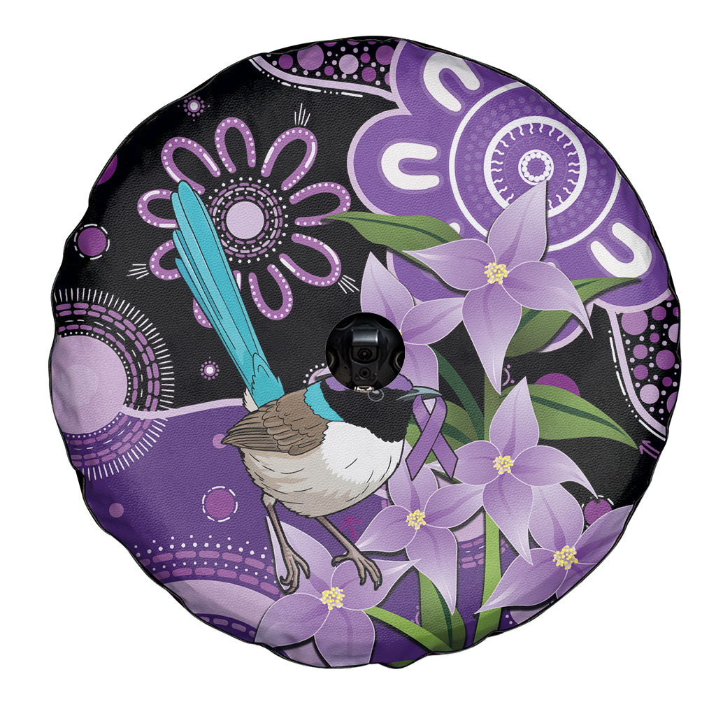 Australia Epilepsy Support Spare Tire Cover Purple-crowned Fairywren Boronia Aboriginal