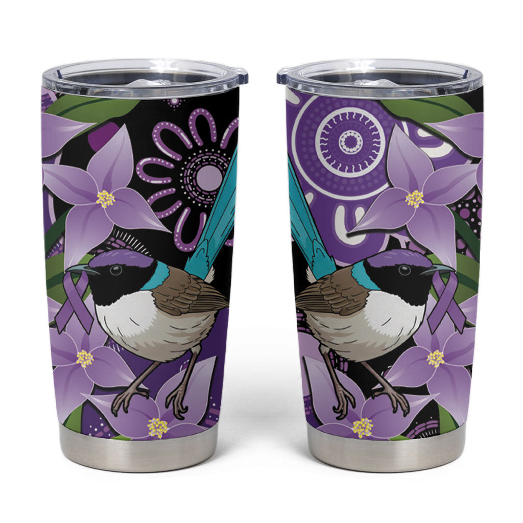 Australia Epilepsy Support Tumbler Cup Purple-crowned Fairywren Boronia Aboriginal