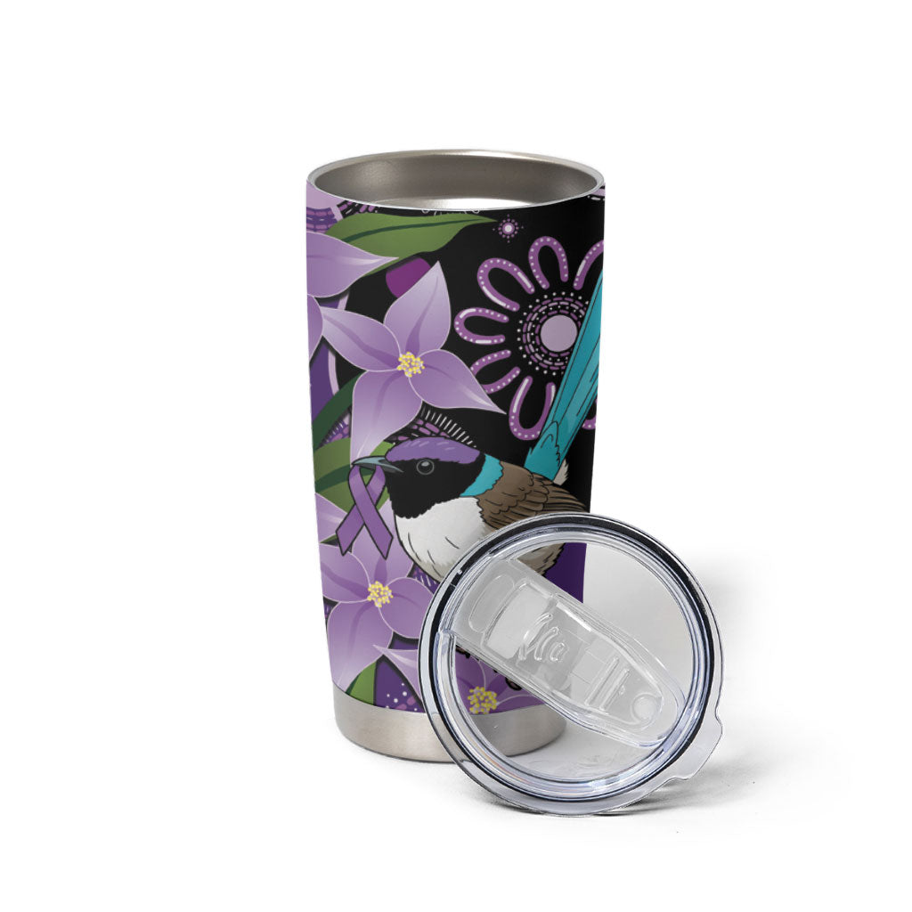 Australia Epilepsy Support Tumbler Cup Purple-crowned Fairywren Boronia Aboriginal