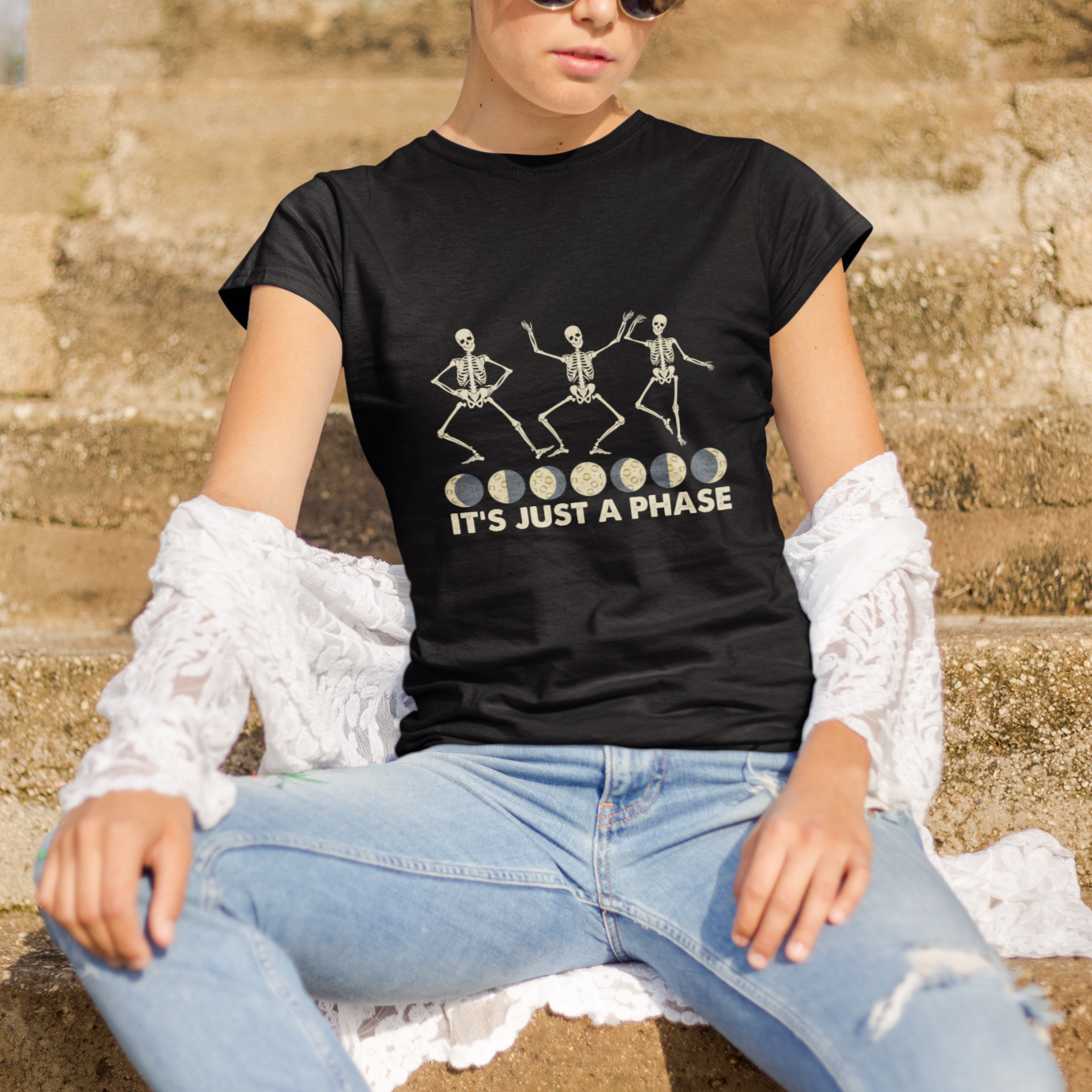its-just-a-phase-moon-cycle-phases-of-the-moon-astronomy-skeleton-dancing-t-shirt-ts02