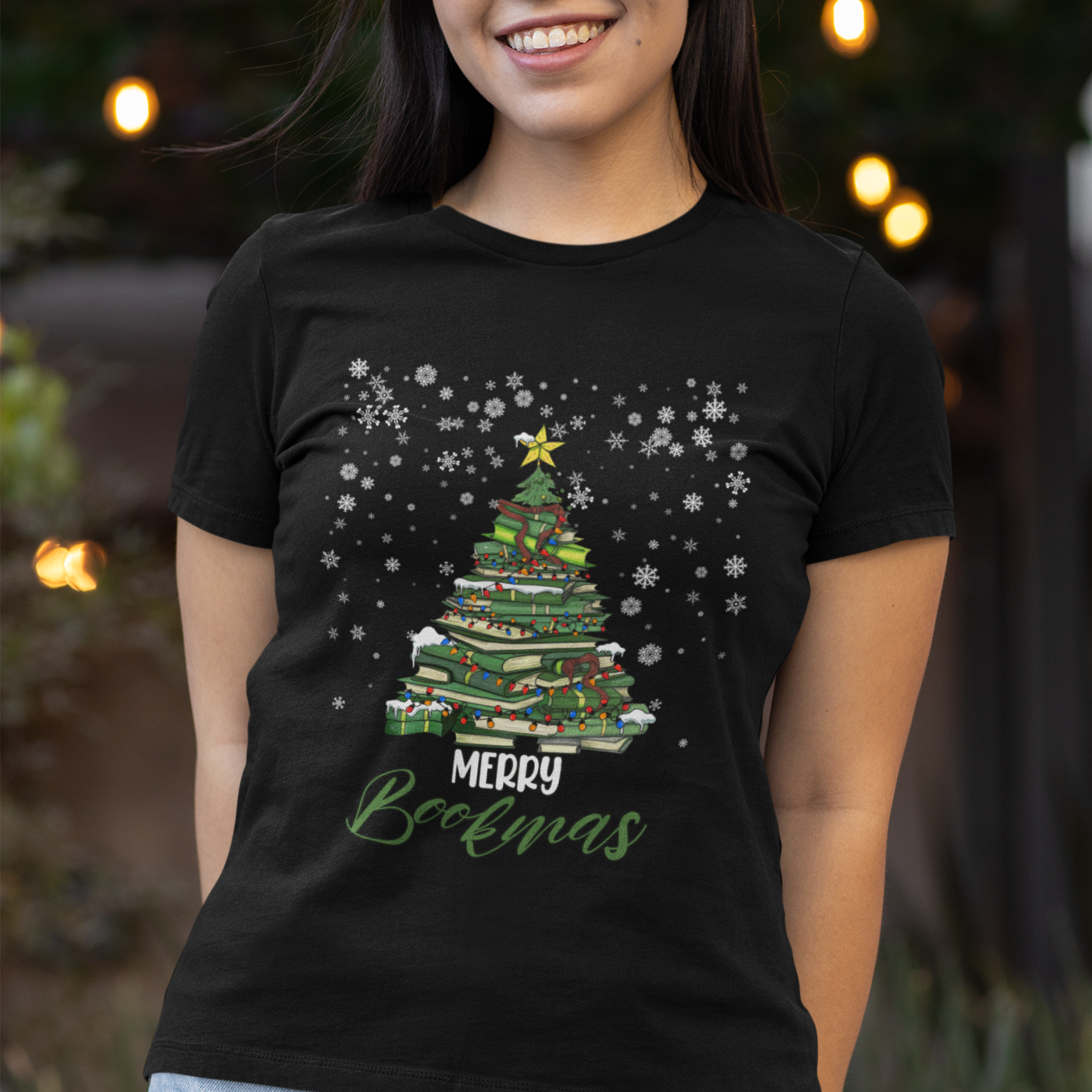reading-christmas-t-shirt-merry-bookmas-books-pine-xmas-tree-funny