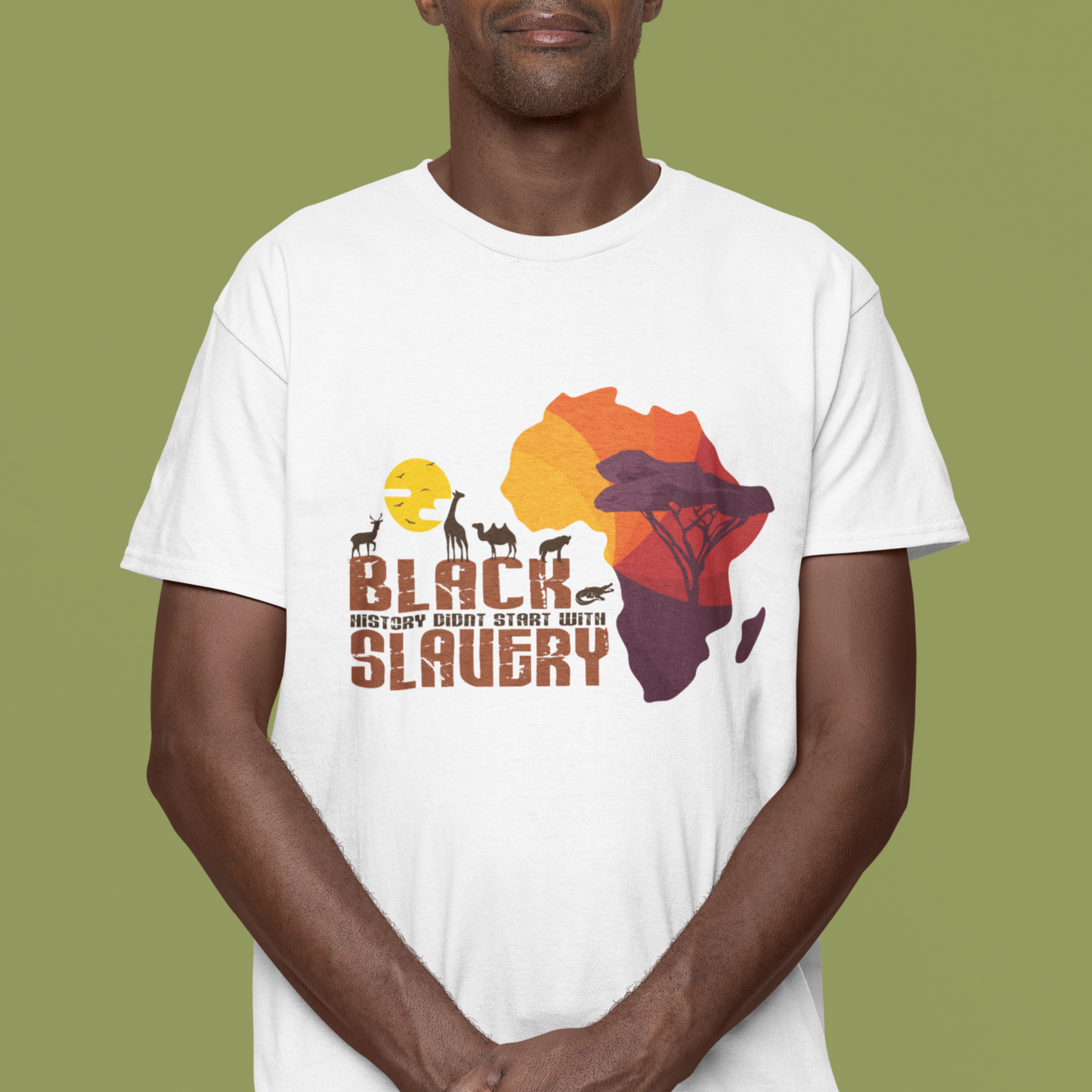 black-history-didnt-start-with-slavery-t-shirt-1