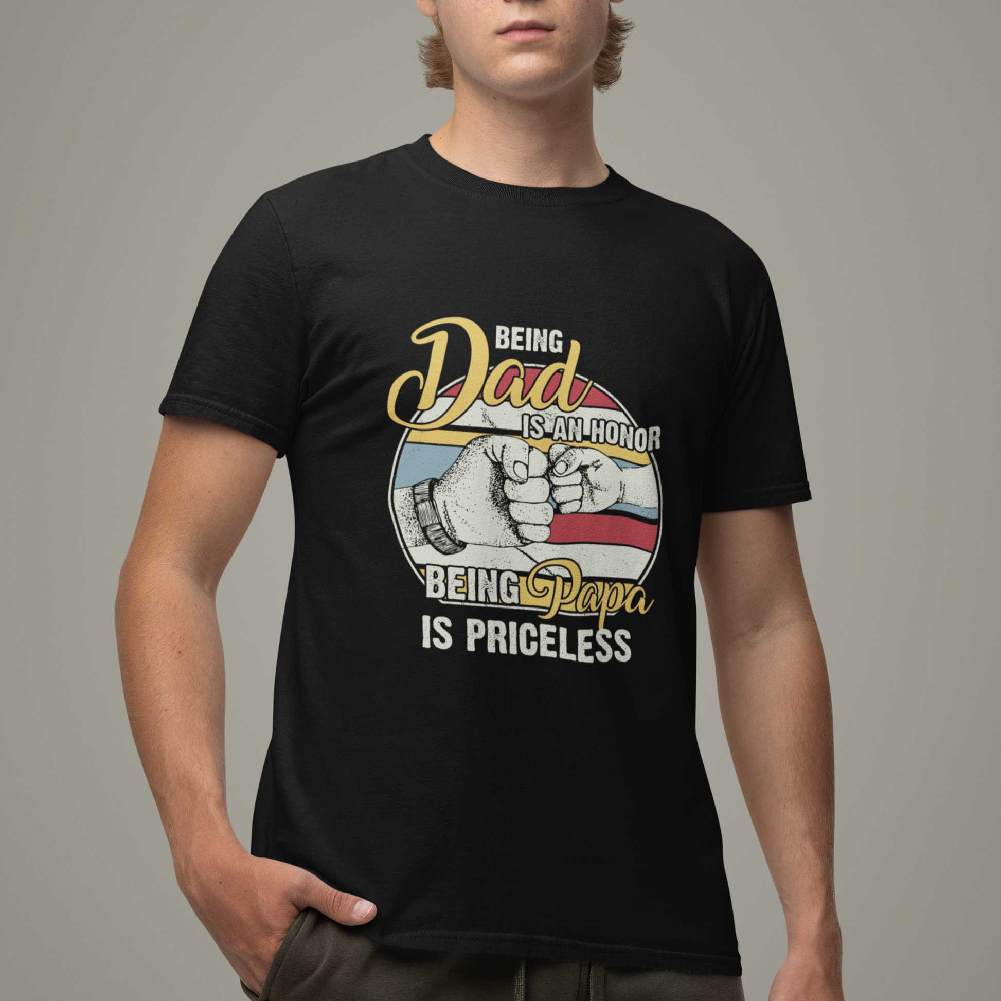 funny-dad-t-shirt-being-dad-is-an-honor-being-papa-is-priceless-fathers-day