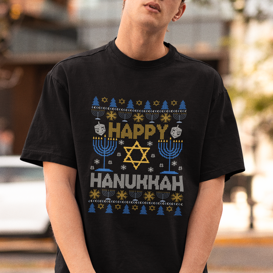 happy-hanukkah-t-shirt-jewish-festival-of-lights-hanukkiah-menorah-ugly-chanukah