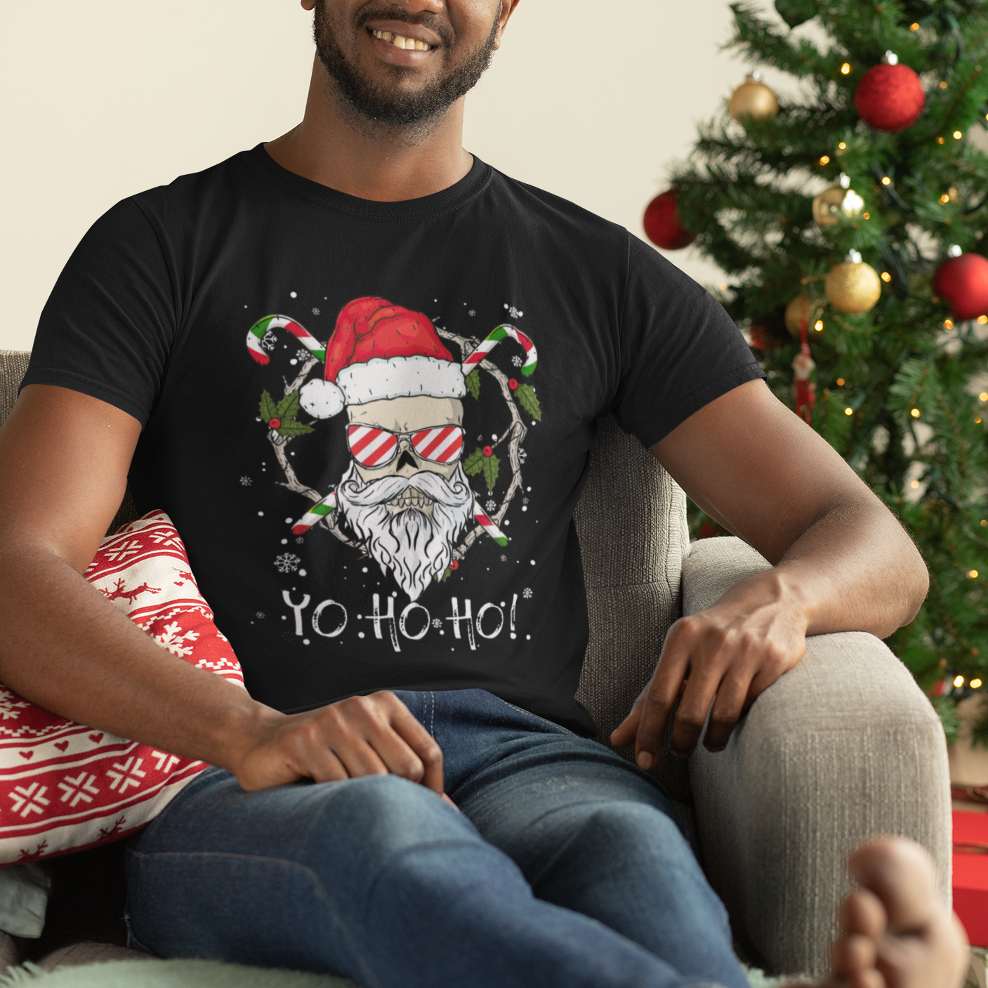christmas-t-shirt-skull-santa-beard-sunglass-candy-cane