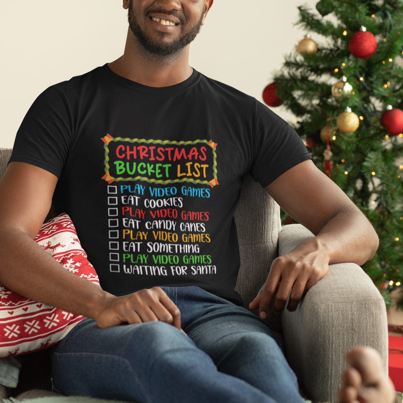 christmas-bucket-list-play-video-games-eat-something-and-wait-for-santa-t-shirt