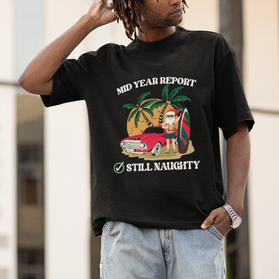 christmas-in-july-t-shirt-funny-mid-year-report-still-naughty-santa-beach-xmas-in-july