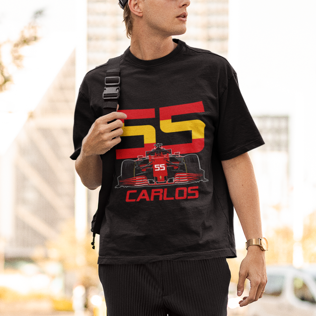 carlos-sainz-55-t-shirt-f1-racing-car-singapore-gp-2023