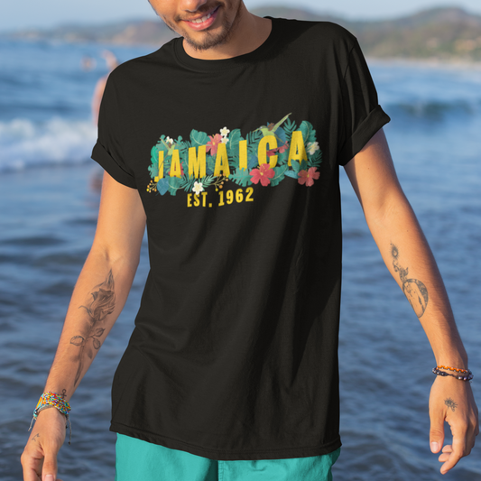 jamaica-t-shirt-jamaica-est-1962-jamaican-flower-bird-travel-souvenir
