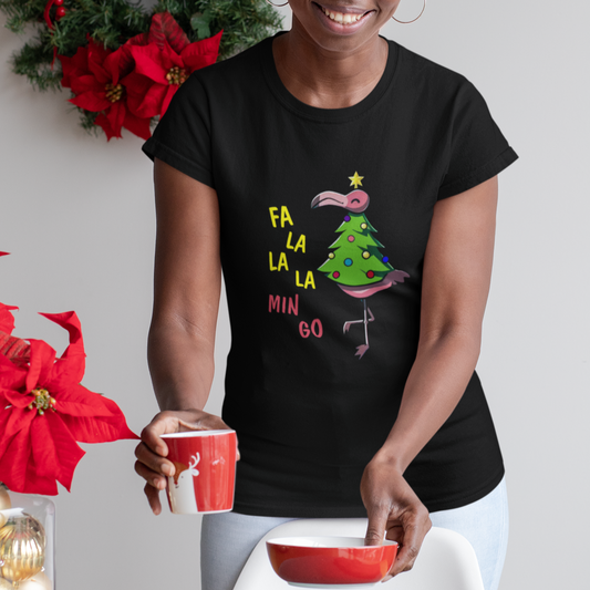 fa-la-la-mingo-flamingo-hawaiian-christmas-tree-t-shirt