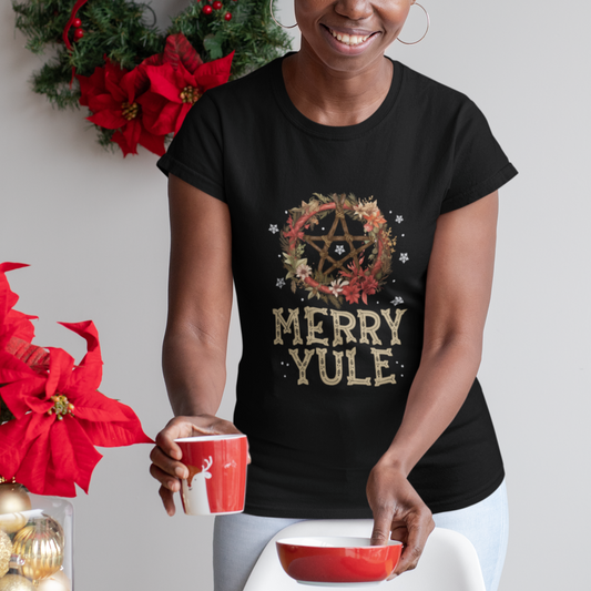 merry-yule-and-winter-solstice-flower-wreath-pentagram-t-shirt