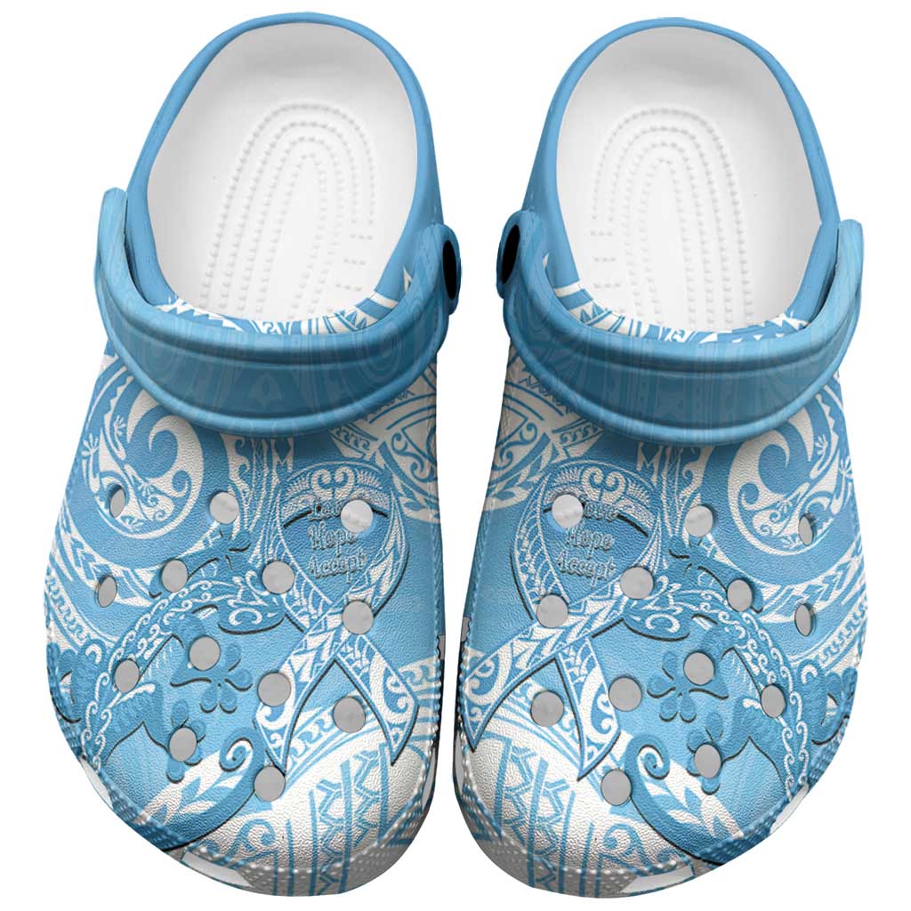 New Zealand Autism Support Clogs Shoes NZ Fern With Maori Koru Lizard