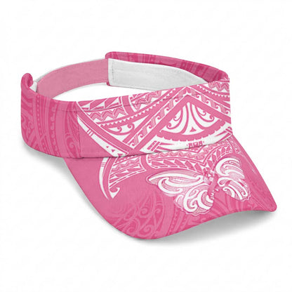 New Zealand Breast Cancer Support Sun Visor Cap Maori Butterfly Pink Ribbon