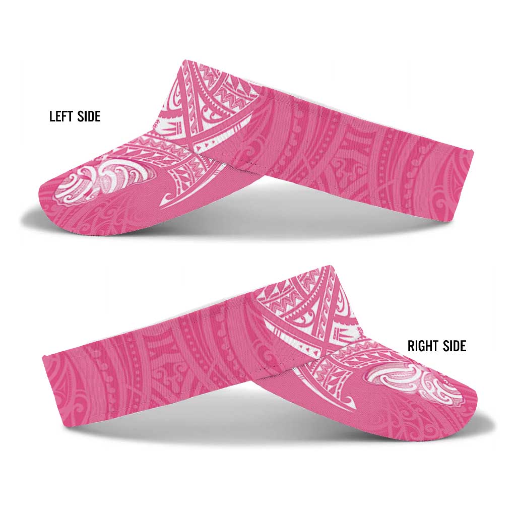 New Zealand Breast Cancer Support Sun Visor Cap Maori Butterfly Pink Ribbon