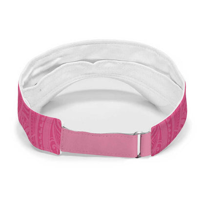 New Zealand Breast Cancer Support Sun Visor Cap Maori Butterfly Pink Ribbon